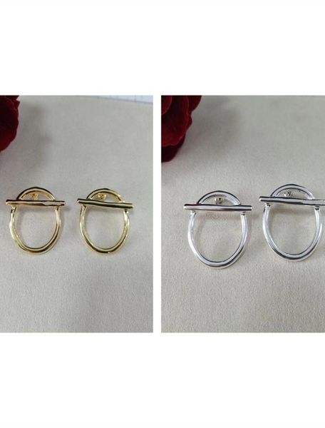 

uno de 50 plated jewelry switch on stud earring spanish original fashion 925 silver 14k gold round pin earrings festv9406294, Golden;silver