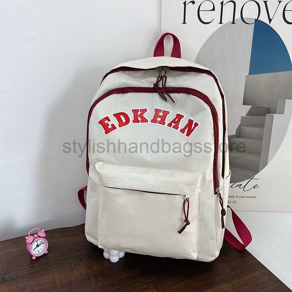 

backpack style backpack female 2023 new fashion printing simple fresh and large capacity junior high school schoolbag malestylishhandbagssto