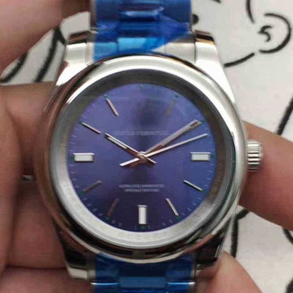 

rolesx uxury watch date gmt luxury mens mechanical watch log enlarged arch white blue calendarless refined steel full-automatic machinery rz