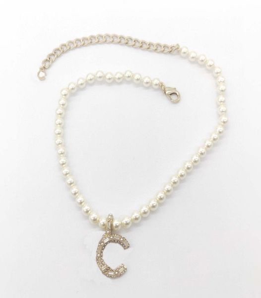 

luxury quality charm stud earring with sparkly diamond and pendant necklace nature shell beads in 18k gold plated have box stamp p4171907, Golden