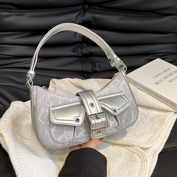 

evening bags underarm handbag tote bag 2023 fashion wild women s shoulder designer chain pu leather travel armpit purse 230809