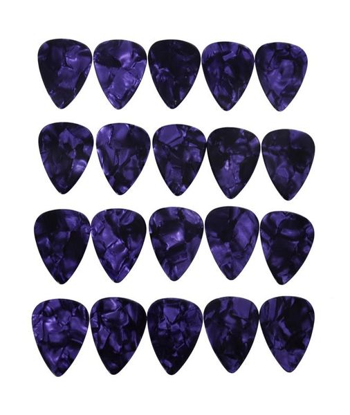 

lots of 100pcs medium 071mm guitar picks plectrums celluloid pearl purple4203035