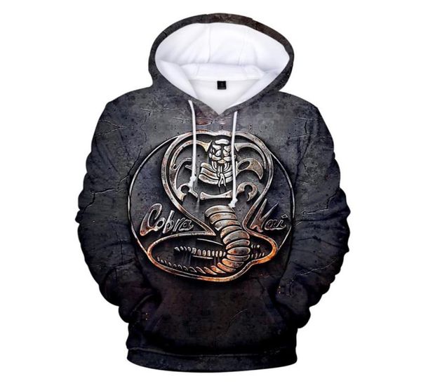 

the karate kid cobra kai 3d print oversized womenmen hoodies sweatshirt streetwear hip hop pullover funny hooded jacket outwear7521356, Black