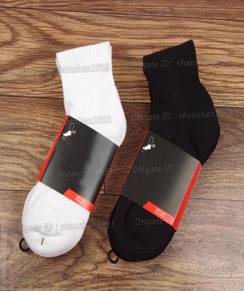 

men socks women cotton classic ankle letter breathable black and white football basketball sports sock2360887