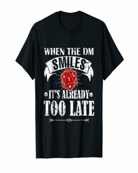 

men039s tshirts black dnd when dm game master s tablerpg shirt us mens trend 2021 breathable tee8590746, White;black