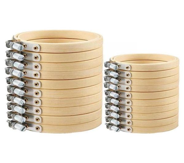 

20pcs 810cm embroidery hoops sewing notions frame set art craft tool home bamboo decor diy round traditional stit u6u06879256, Black