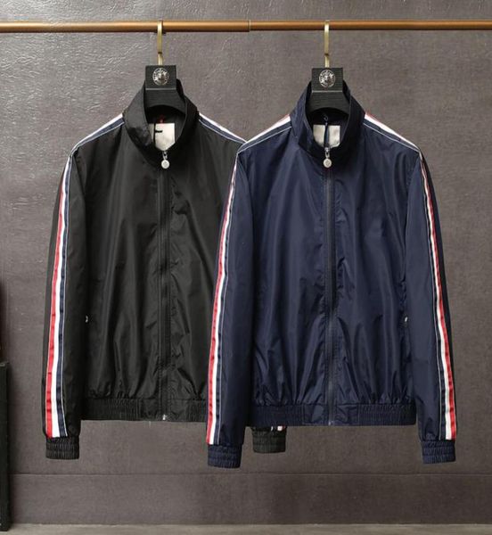 

fashion trend men039s spring and summer thin windbreaker classic breathable style jacket mon handsome the same paragraph flight4830585, Black;brown