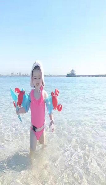 

inflatable arm floating children sleeves swim ring armlets circle tube ring kid swim trainer swimming pool accessories3392009
