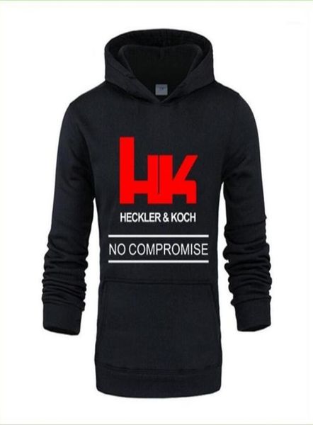

2019 fshion men039s hoodie hk heckler koch firearms no compromise man precotton hoodies color men jacket neck sweatshirts16396367, Black