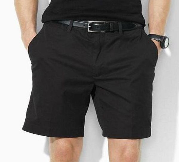 

new usa men polo casual shorts small pony embroidery cotton summer boys classic beach pants solid short trunks s2xl white black n8826631