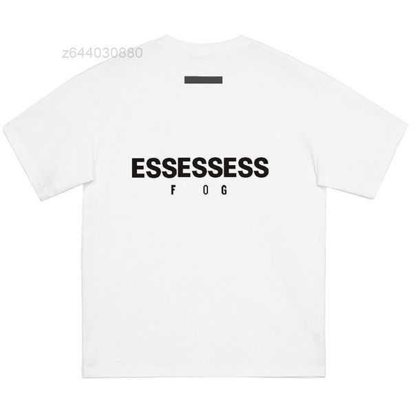 

designer shirts essent t shirt street essentail tshirt loose men women summer luxury shorts essen tshirts chest print tees essentiel short, White;black
