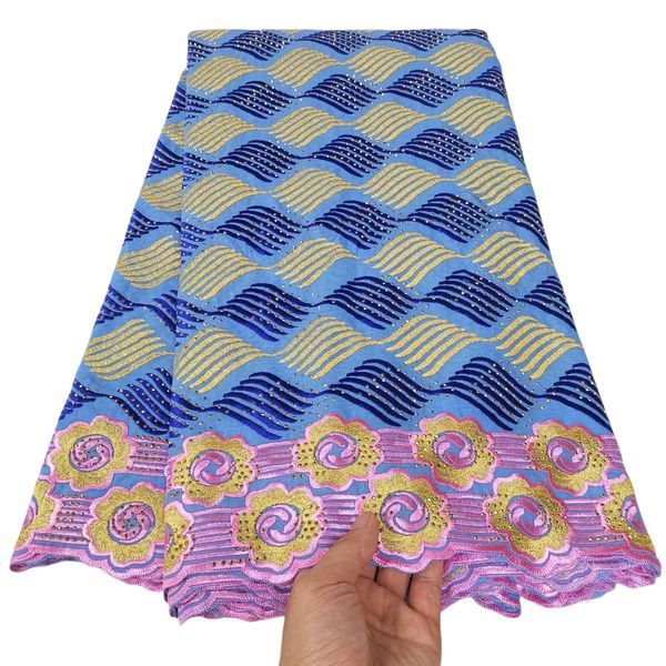 

swiss voile fabric 5 yards cotton cloth african women lace wedding party formal dress textile sewing craft female birthday party apparel 202, Black;white