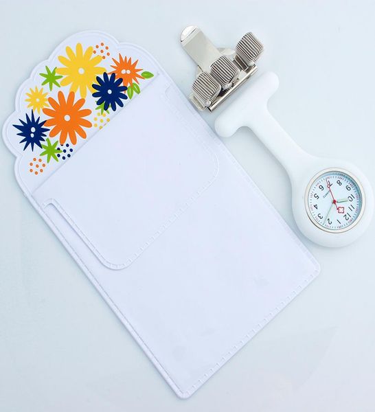 

silicone brooch watch nurse fob watch nursing gift quartz pen clips 4 color penholder doctors nurses dedicated pen bag practical8207776, Slivery;golden