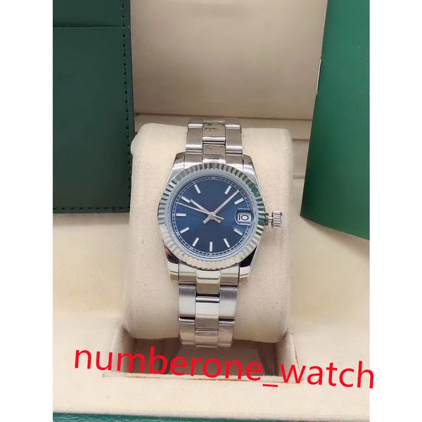 

with original box fashion automatic mechanical woman watch 31mm womens datejust watches jubilee stainless steel lady ladies wristwatch, Slivery;brown