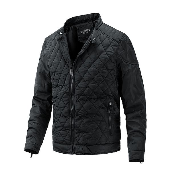 

men's casual jacket thin cotton jackets male autumn winter coat lightweight, Black