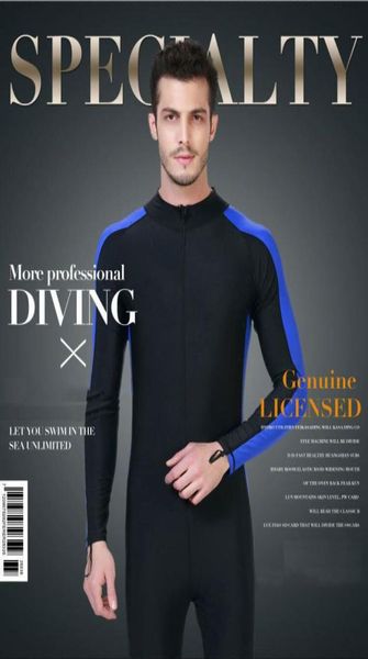 

men's connected swimwear conservative long sleeve breastpad surfing diving suit sunsn jellyfish clothes snorkeling swimming surfing 100
