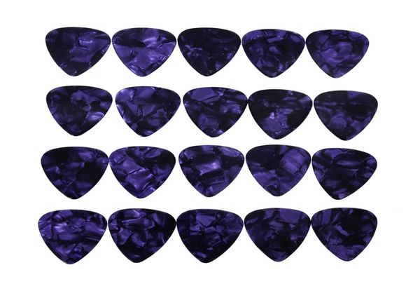

lots of 100pcs medium 071mm guitar picks plectrums celluloid pearl purple7213982