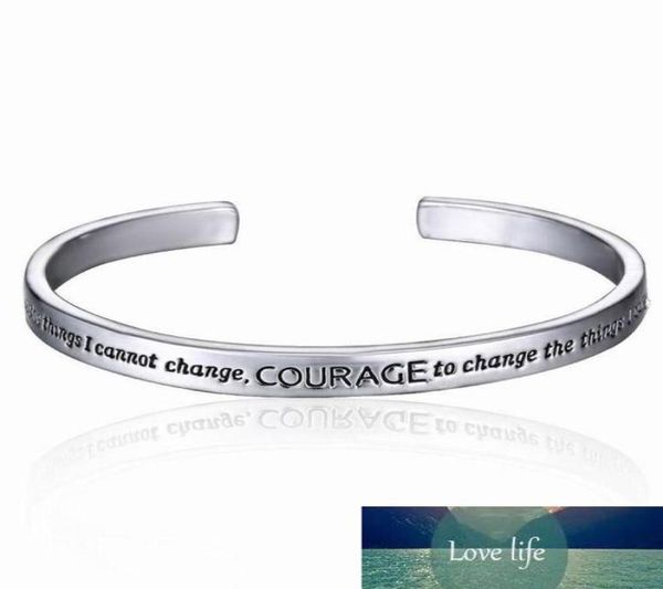 

serenity prayer cuff bangle silver plated bracelet in a gift box love for women factory expert design quality latest style o3473898053903, Black