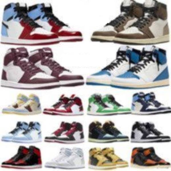 

mens basketball shoes bred patent hyper royal university blue electro orange lucky green prototype men women sneakers trainers size 36-46