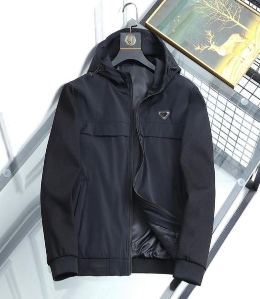 

men039s jackets hooded print diamonds asian size gn030185948278969434, Black;brown