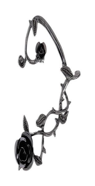 

summer 2022 new vintage dark tie ear hanging rose exaggerated earrings do old wound fashion accessories party1960205, Silver