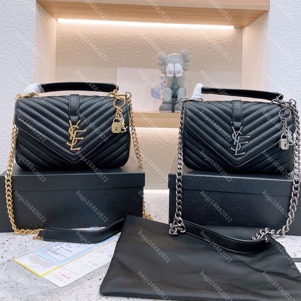 

college bag women one shoulder crossbody bag designer handbag v-shaped quilting messenger bag luxurys chain bags leather bag envelope bag to