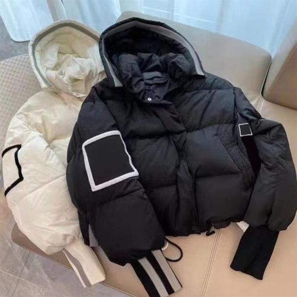 

designer chandown jacket autumn winter women flocking jackets coat embroidery lapel zipper casual warm parka3195, Black;brown