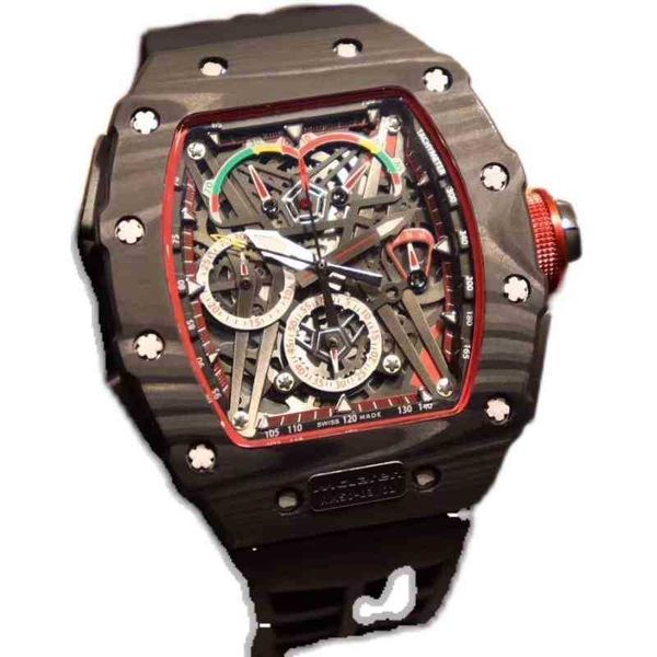 

watches wristwatch luxury richa milles designer carbon fiber men's automatic mechanical watch calendar multifunctional personalized tap