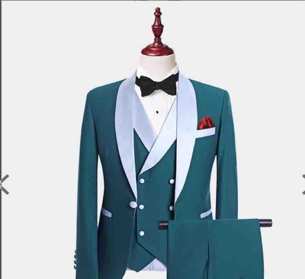 

mens tuxedo suits handsome mens complete designer tuxedobridegroom sets bussiness men suits jacketpantvestbow5580014, Black;gray