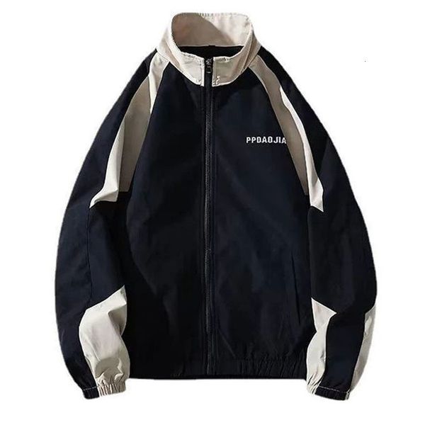 

mens jackets korean varsity jacket men high street patchwork letter print windbreaker coats women spring summer thin fashion college 230810, Black;brown