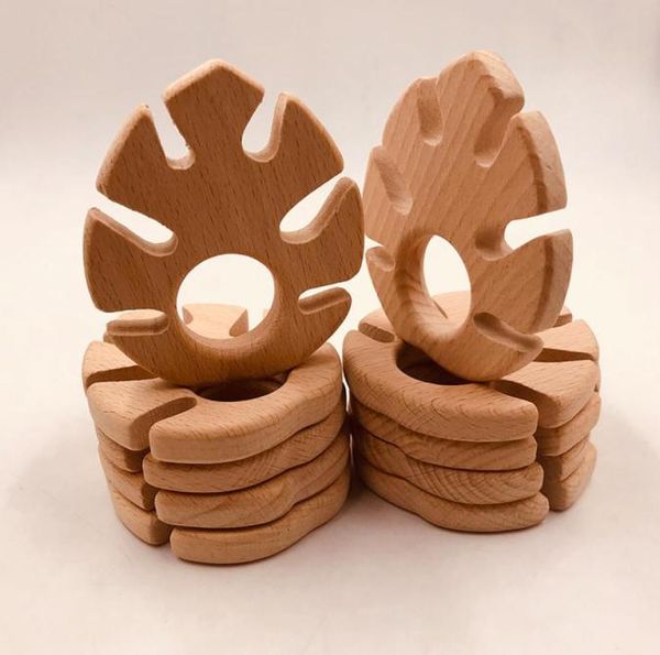 

10pcs teether diy nursing pendant teething toys banana leaf shape food grade materials organic chew gift baby teethers9117626