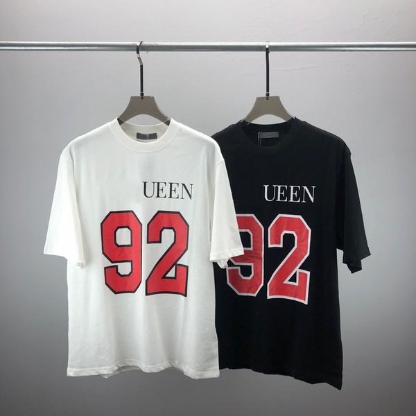 

men's plus tees & polos round neck embroidered and printed polar style summer wear with street pure cotton t-shirts 581, Black
