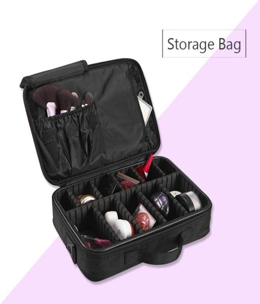 

most popular makeup brush bag case make up organizer toiletry bag storage cosmetic large nail art tool boxes with portable9062124