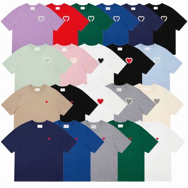 

summer mens designer amies love pattern t shirt tee print casual short sleeve clothing cotton blend amis asian size s-xl, White;black