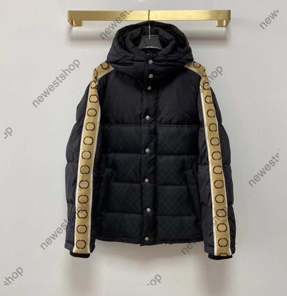 

24ss winter mens warm jacket designers clothes womens double letter print jackets long sleeve reflective warms coat with hooded men women fa, Black;brown