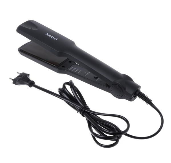 

km329 professional tourmaline ceramic heating plate hair straightener styling8765962, Black