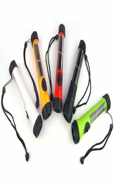 

waterproof solar powered rechargeable led flashlight torch lamp wbackup battery7179826