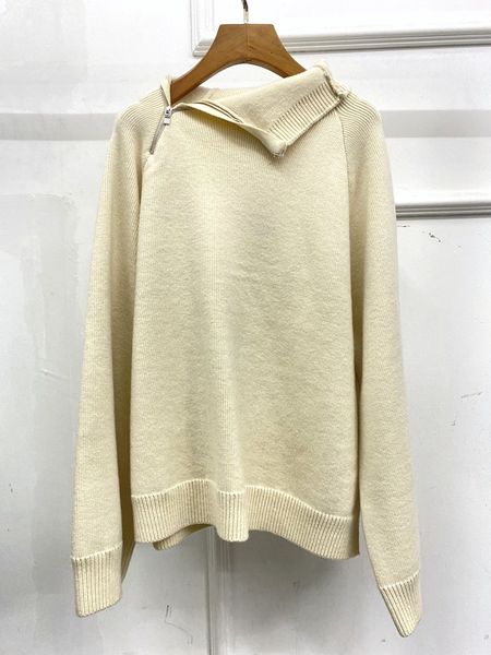 

new toteme double-sided yak knit sweater pullover oatmeal, Black;brown