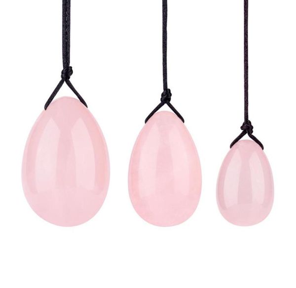 

3 pcsset natural jade stone yoni egg crystal chakra healing yoga kegel exercise eggs to train pc muscles pelvic floor jk2101xb1400061