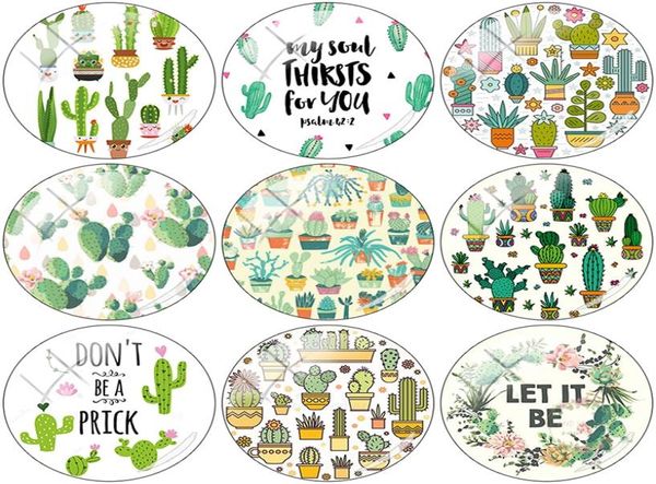 

mixed simple potted cactus cabochons 10mm12mm16mm18mm20mm25mm round glass flat back cabochon demo charms for jewelry making2586227, Bronze;silver
