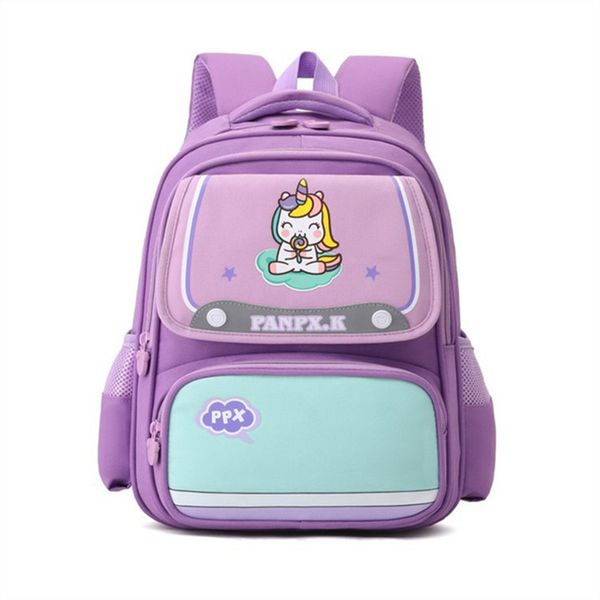 

elementary school boys and girls baby ultra-light waterproof wear-resistant ultra-light ridge protection backpack a7