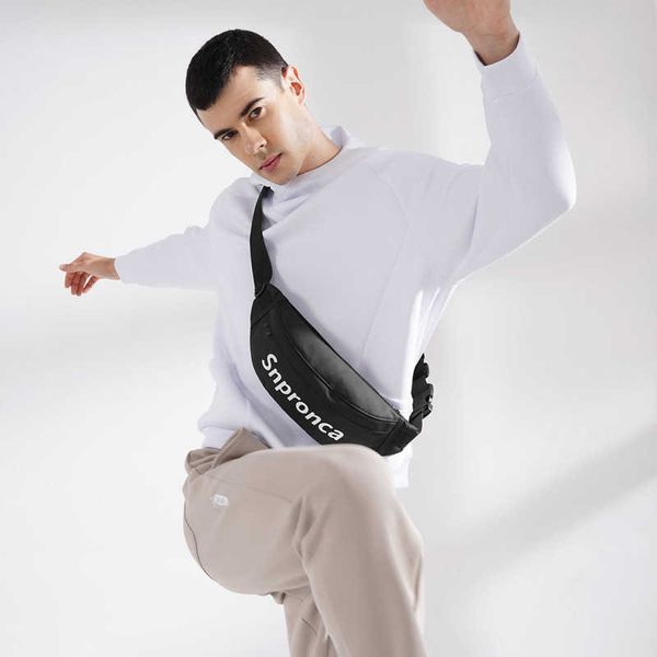 

snpronca crossbody bag men's casual waist bag fashion chest bag summer small bag 0816