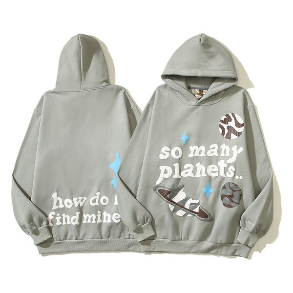 

designer men hoodie fashion casual hip hop plant letter print women loose coat pullover sweater skeleton men women pockets new hooded sweats, Black