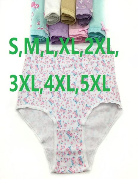 

s,,l,xl,2xl,3xl,4xl,5xl ps size women's cotton briefs lady's underwear panties 100%cotton briefs for female 4-pack5296530, Black;pink
