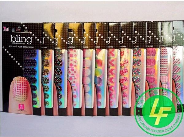 

nail wraps tip nail art decal manicure leopard grain color drill 3d bead drill nail stickers9571513, Black