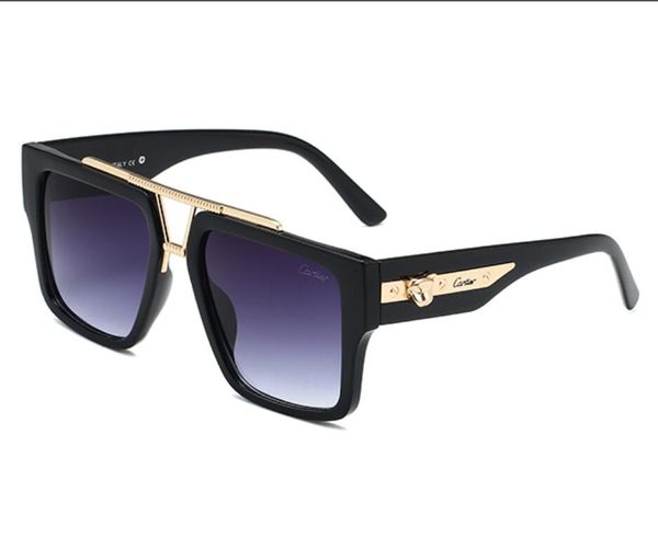 

luxury designer sunglasses for men and women fashion model special uv 400 protection double beam frame outdoor brand design alloy sunglasses, White;black