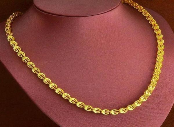 

20 inches collar chain 18k yellow gold filled womens mens clavicle necklace chain gift fashion accessories261s7005916, Silver