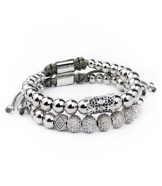 

stainless steel beads bracelet jewelry charms bracelets for women men jewellery holiday gifts2427286, Golden;silver