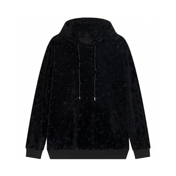 

fashion hoodie sweatshirt 2023 luis luxury design men's and women's pullovers loose long sleeve letter logo casual student activis, Black