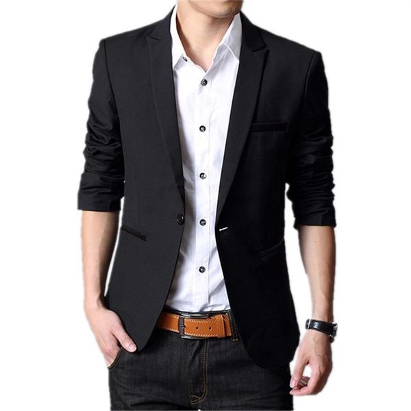 

jacket men blazer 2019 fashion slim male suits casual blazers men size s-5xl new arrival clothing party blazer jacket317b, White;black